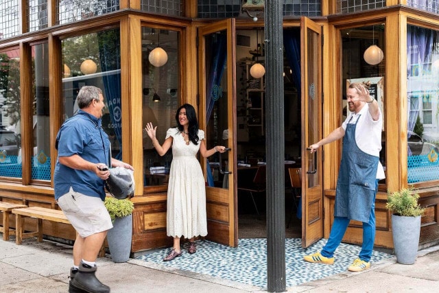 Mark Marhefka of Abundant Seafood delivers fresh local seafood to Chubby Fish.